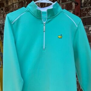 Masters Golf Tournament Aqua Blue Quarter-Zip